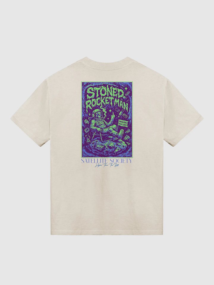 Stoned Rocketman Oversized Faded T-Shirt product image (2)