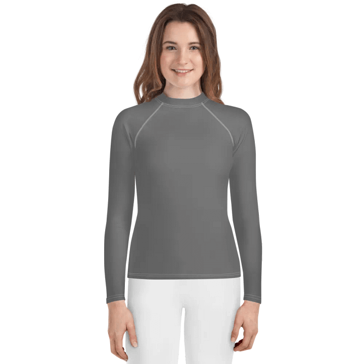 Don't Say I Wish Say I Will - Grey - Youth Rash Guard product image (1)