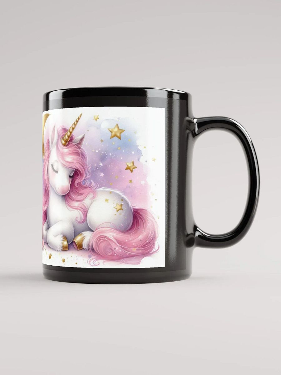 Black Glossy Mug ( unicorn ) product image (2)