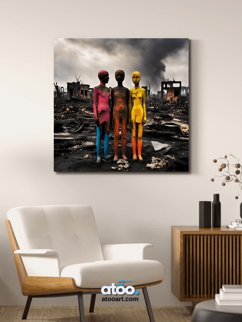 Elegy to Humanity - 10 | Canvas Art Painting product image (3)