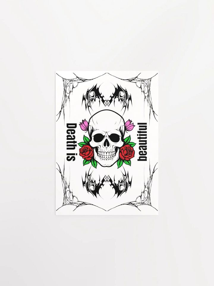 Floral Skull Fantasy Art Poster product image (2)