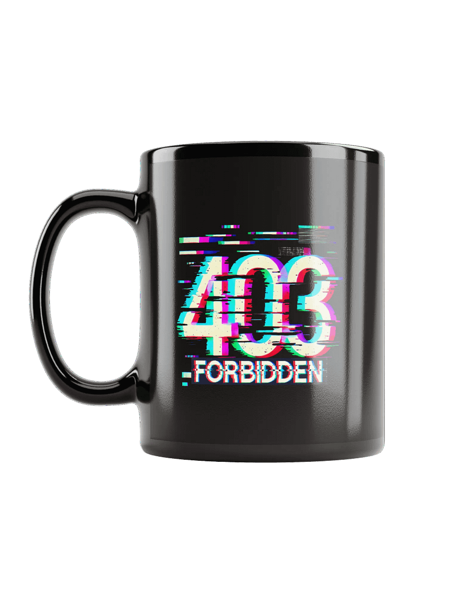 403 Error Code Forbidden Black Mug product image (2)