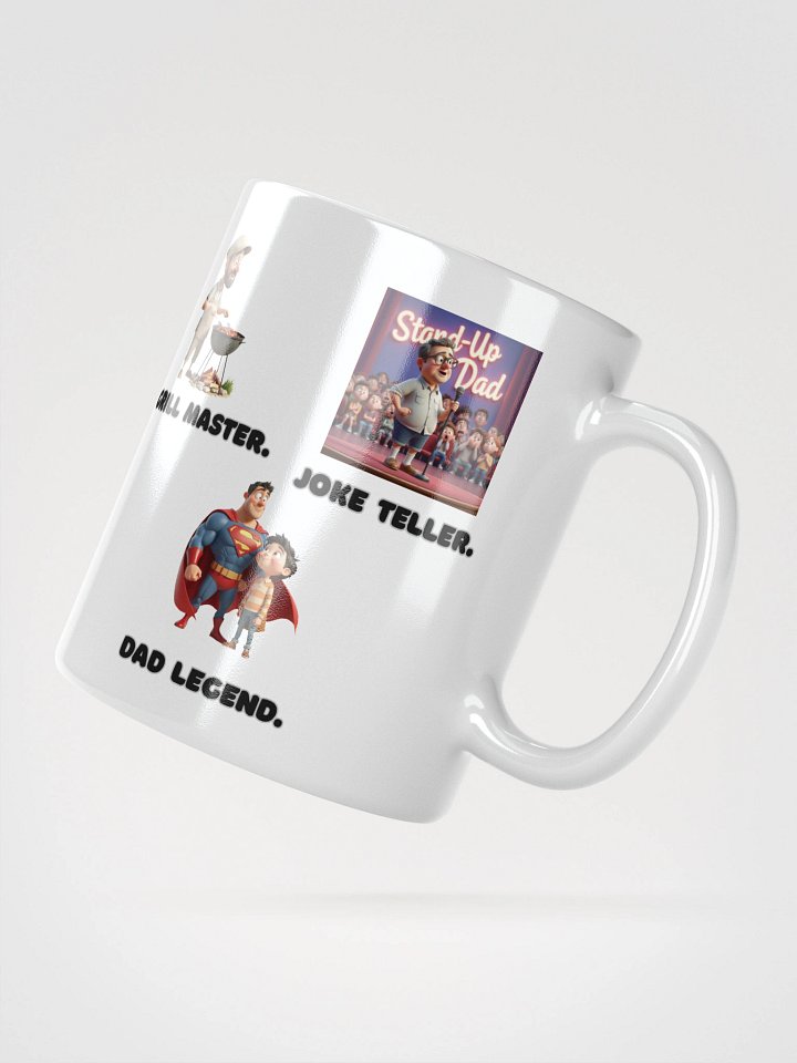 Grill Master. Joke Teller. Dad Legend. – Funny Father’s Day Cartoon Art product image (2)