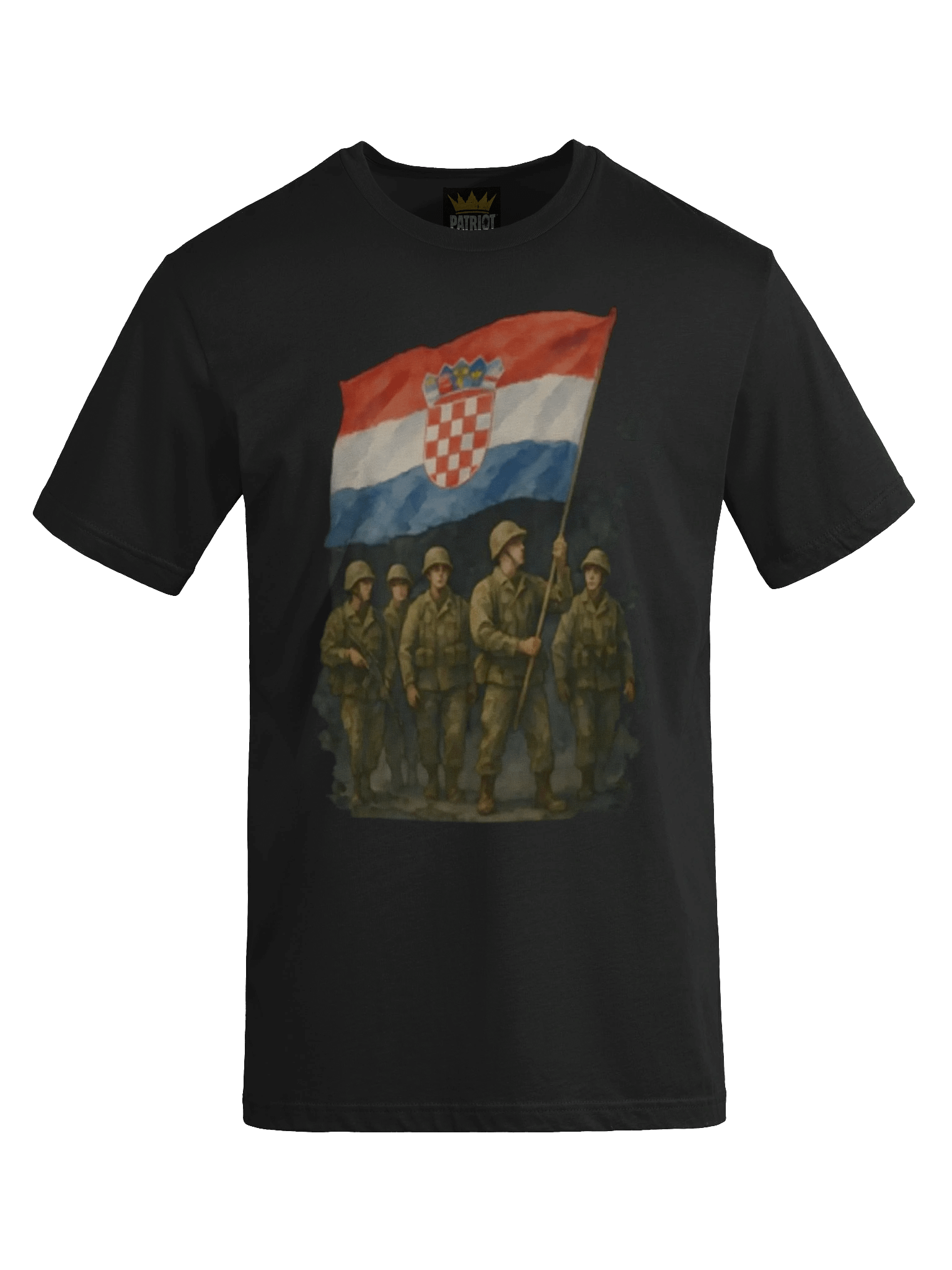 Crowned Patriot Streetwear Tee CRO ARMY BLJESAK product image (3)