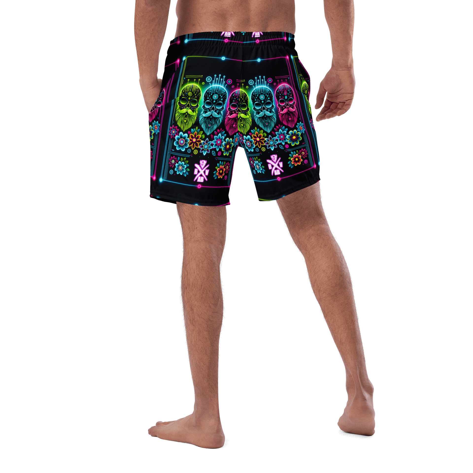 Neon skulls swim shorts product image (5)