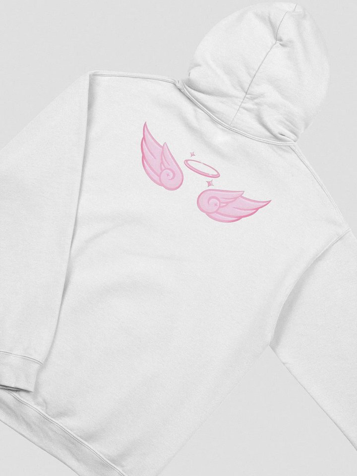 I'm No Angel Hoodie (Pink text) product image (1)