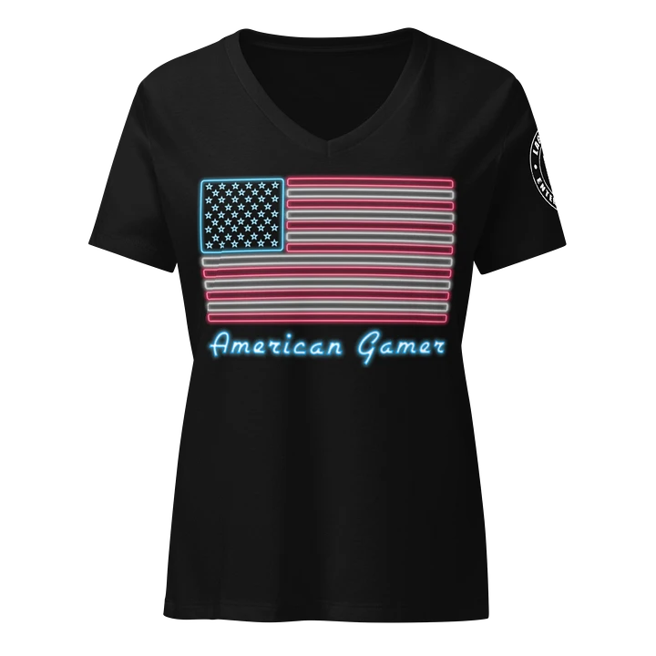 American Gamer V-neck Tee Black product image (1)