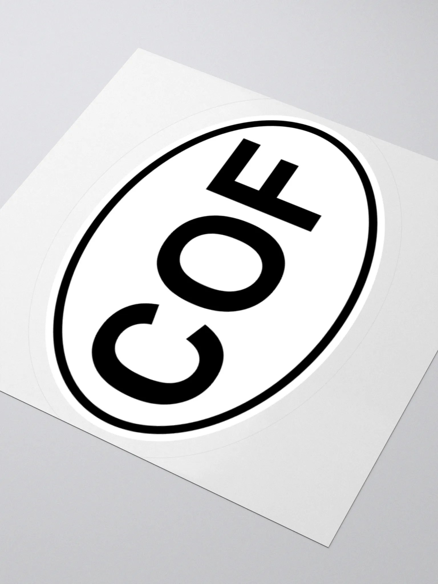 COF Oval Sticker product image (3)
