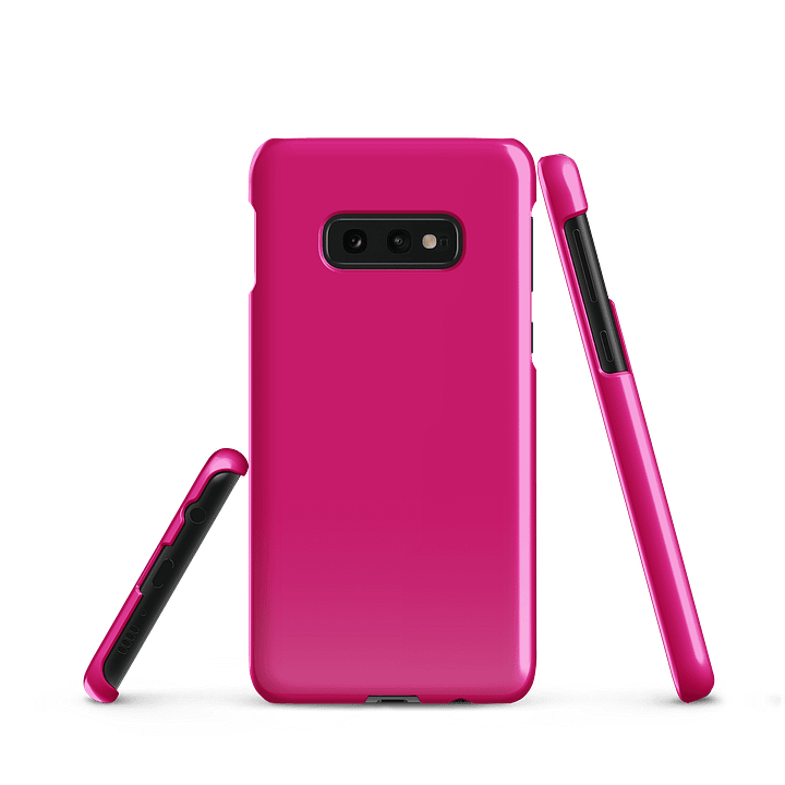 Fuchsia Pink Solid Color Samsung® Glossy Snap Case product image (2)