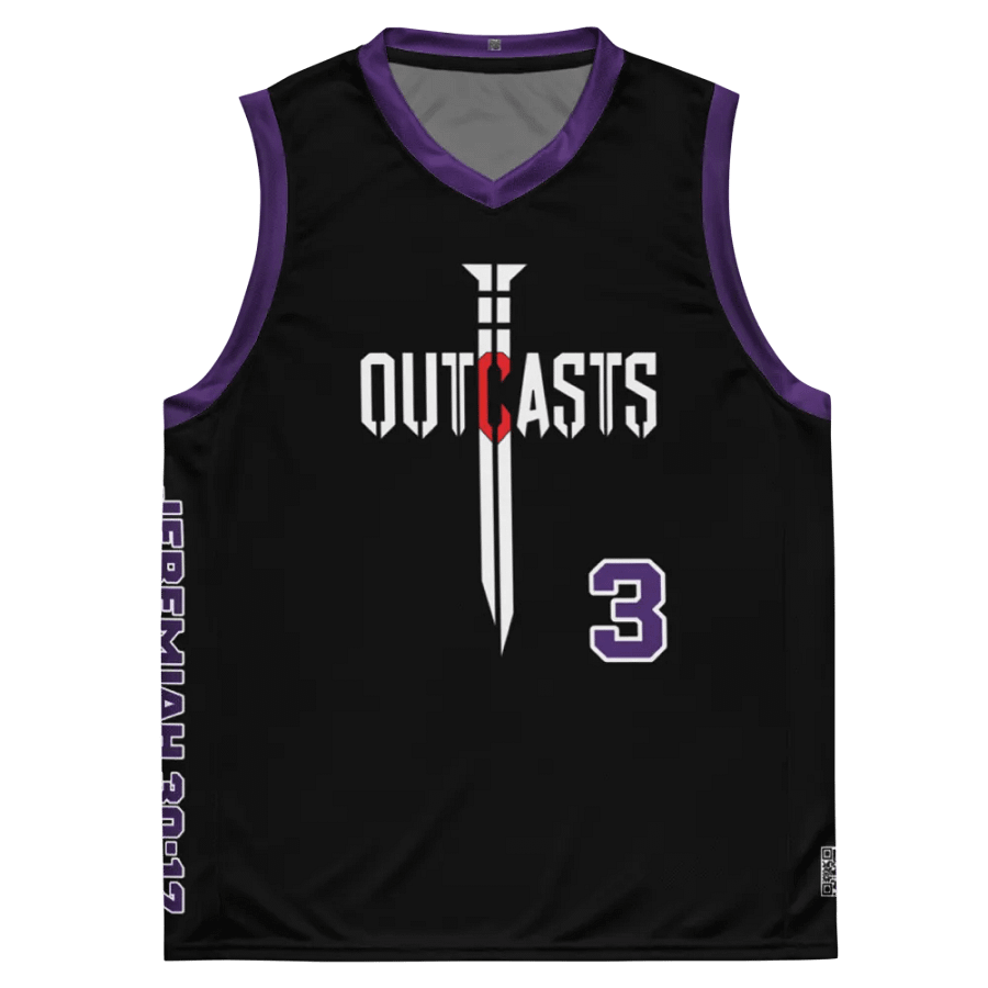 Outcasts Basketball Jersey Purple/Black product image (5)