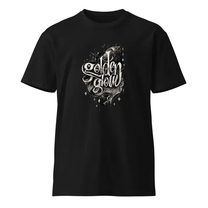Golden Glow Calligraphy Unisex T-Shirt product image (1)