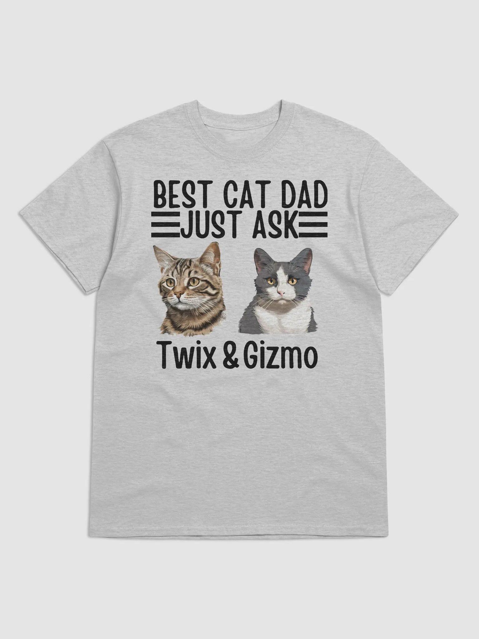 BEST CAT DAD JUST ASK T-SHIRT product image (1)