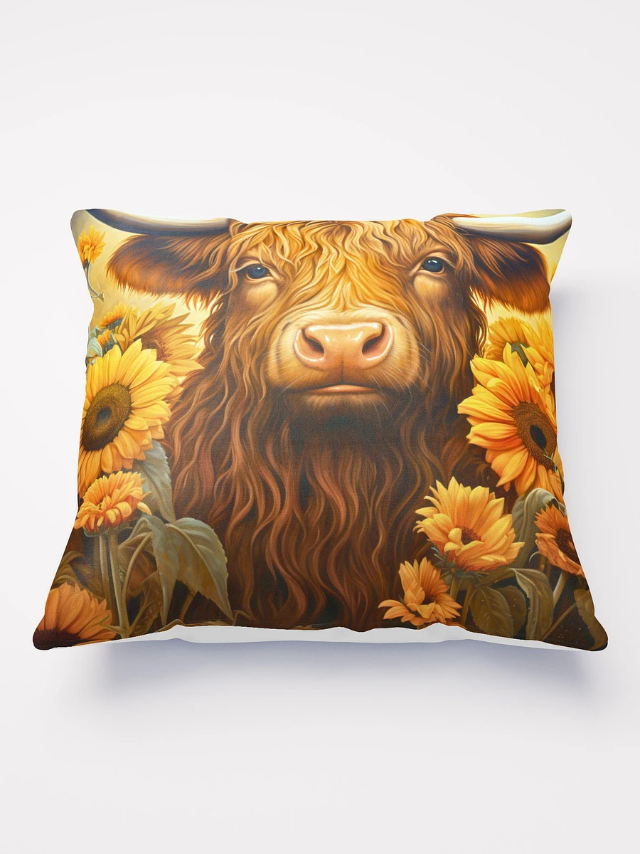 Highland Cow and Sunflowers Pillow product image (3)
