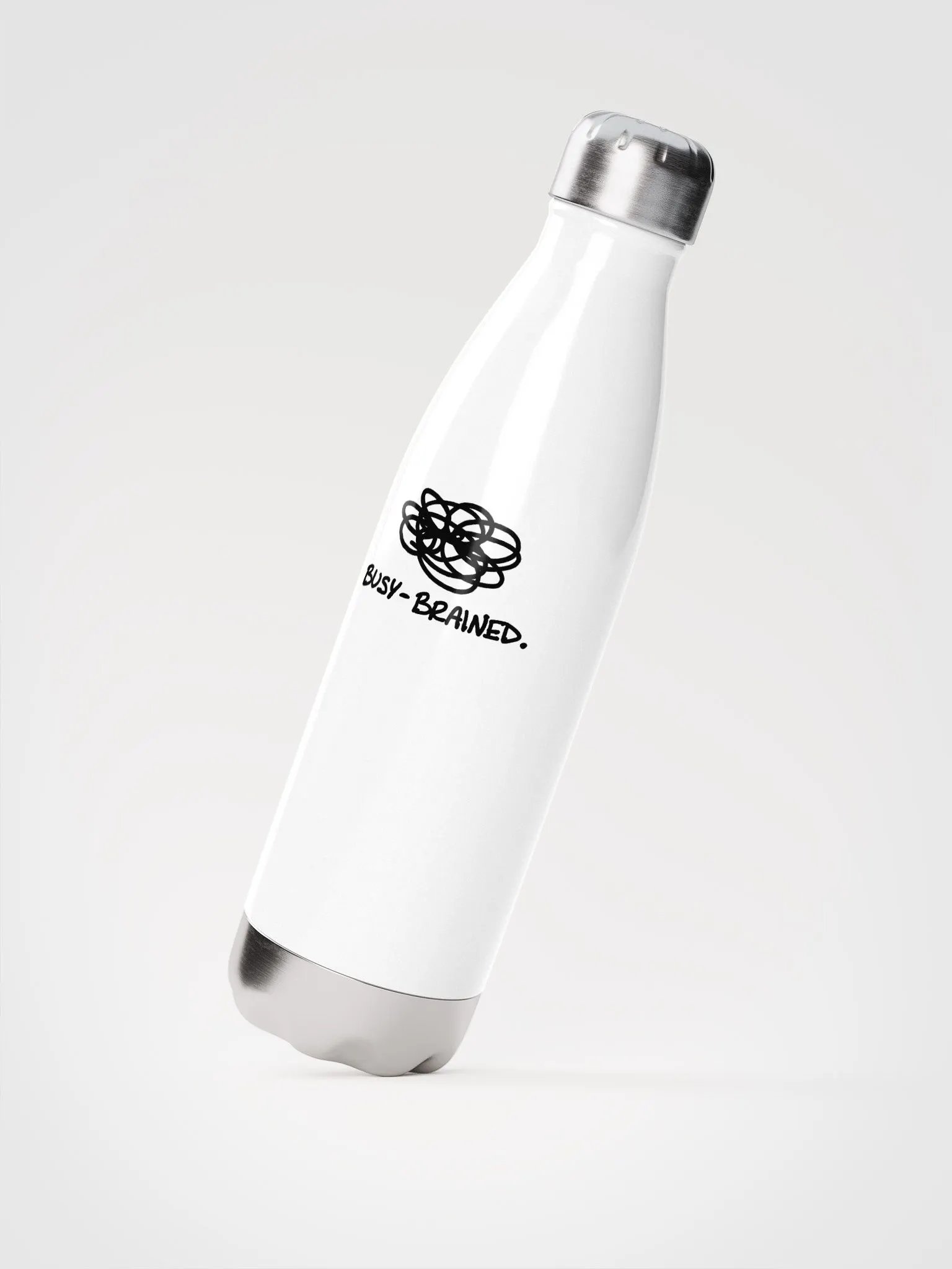 BUSY-BRAINED stainless steel water bottle product image (3)