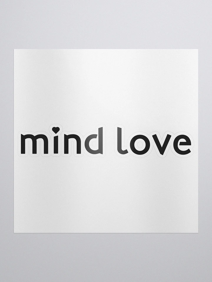 Mind Love Kiss Cut Sticker product image (1)