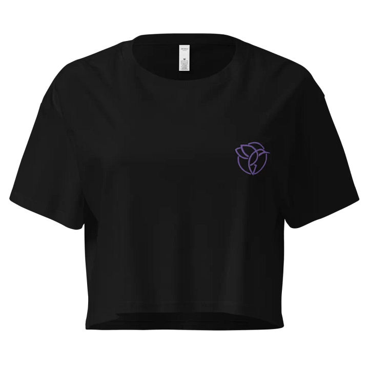 Simple Crop top T-shirt Lilac product image (1)
