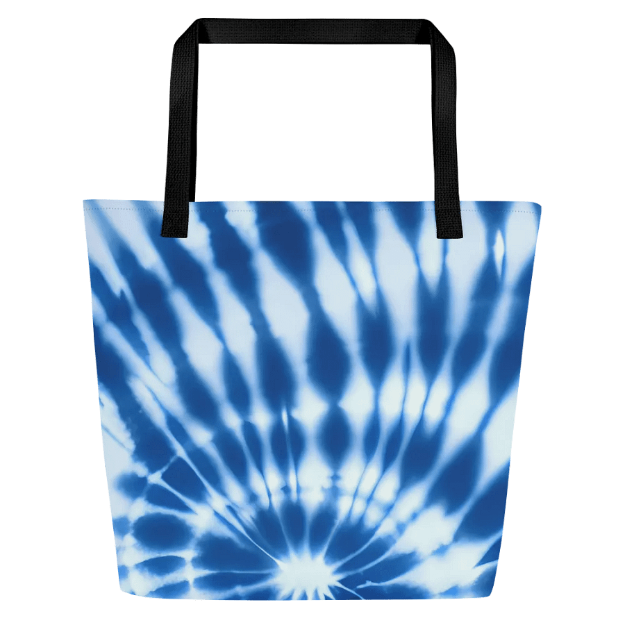 Tie Dye #17 - Blue & White - Tote product image (3)
