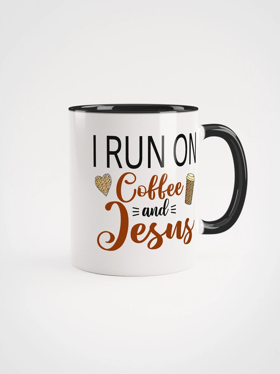 006 - I Run on Coffee and Jesus Mug product image (1)