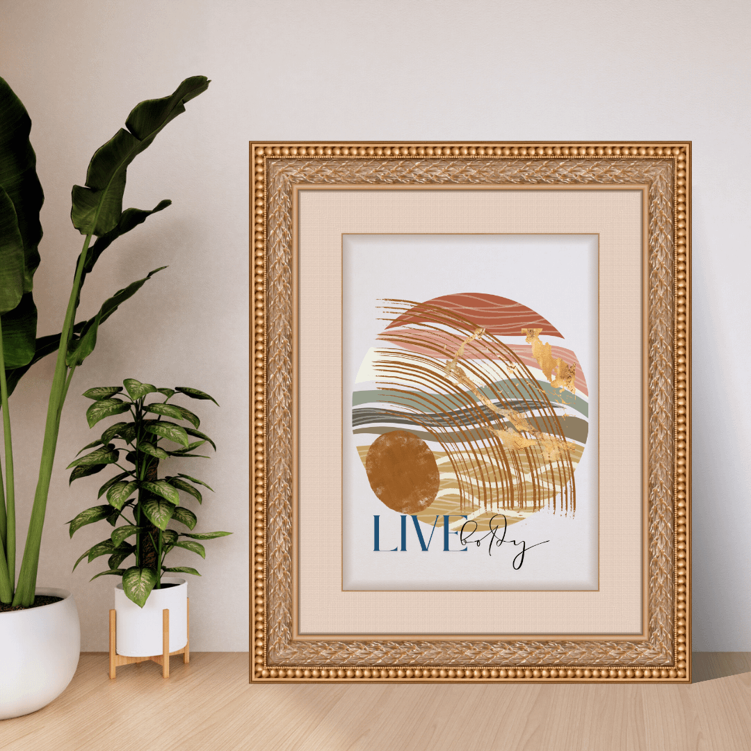Live Boldly ' Abstract Print #2 product image (1)