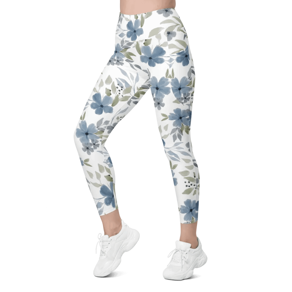 Blue Floral Bliss Leggings product image (5)