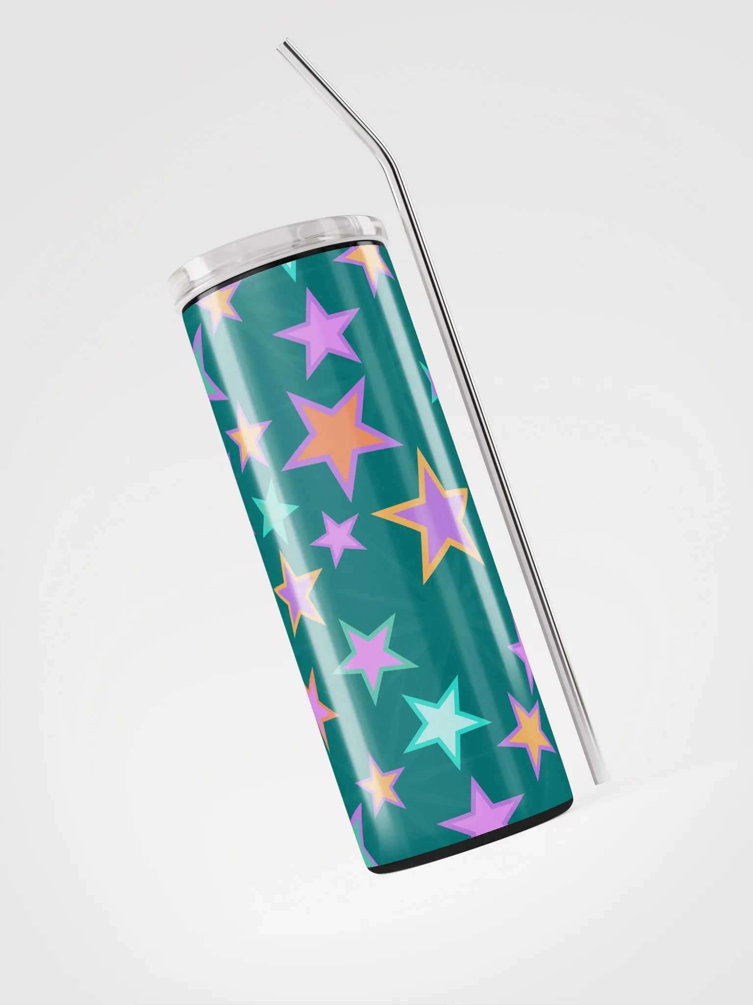 Party Time! Stars 20 oz Tumbler with Straw product image (4)