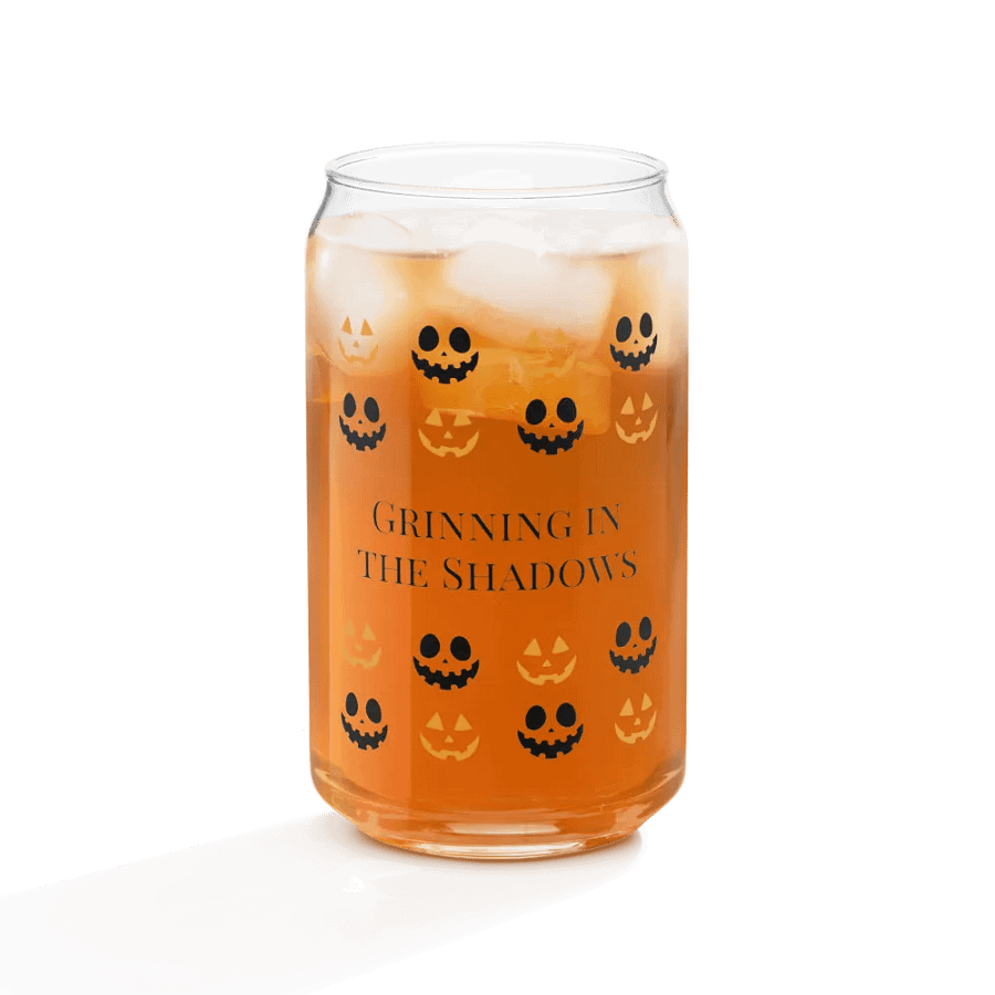 Grinning Jack-O'-Lantern Can-Shaped Glass product image (4)