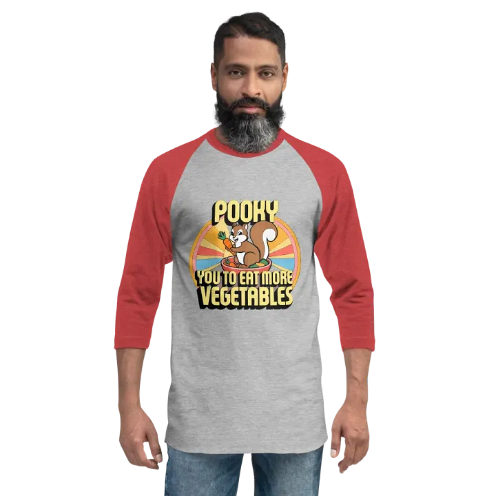 Pooky's Veggie Delight Raglan Tee product image (2)