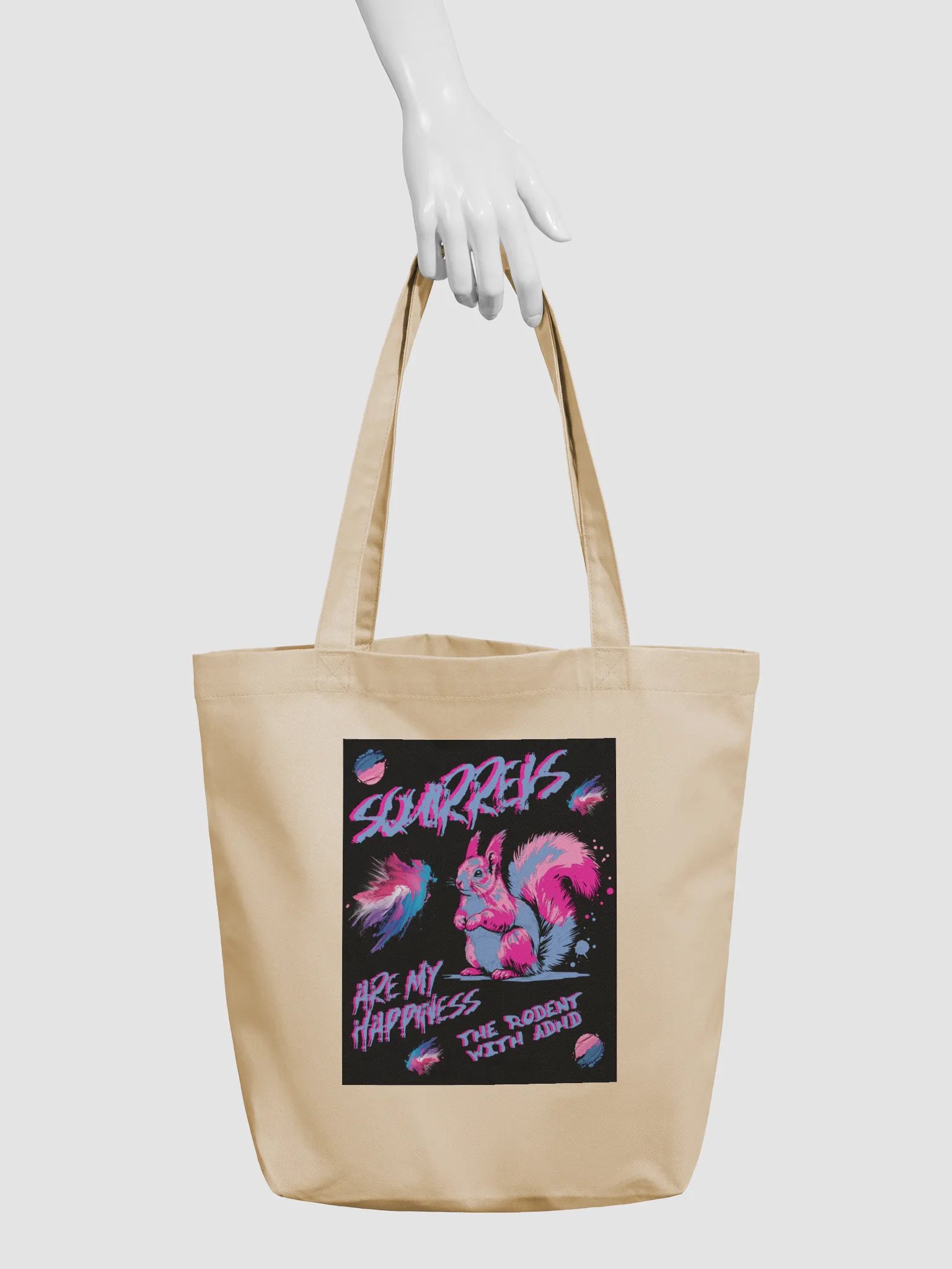 SQUIRRELS ARE MY HAPPINESS ECO TOTE product image (3)
