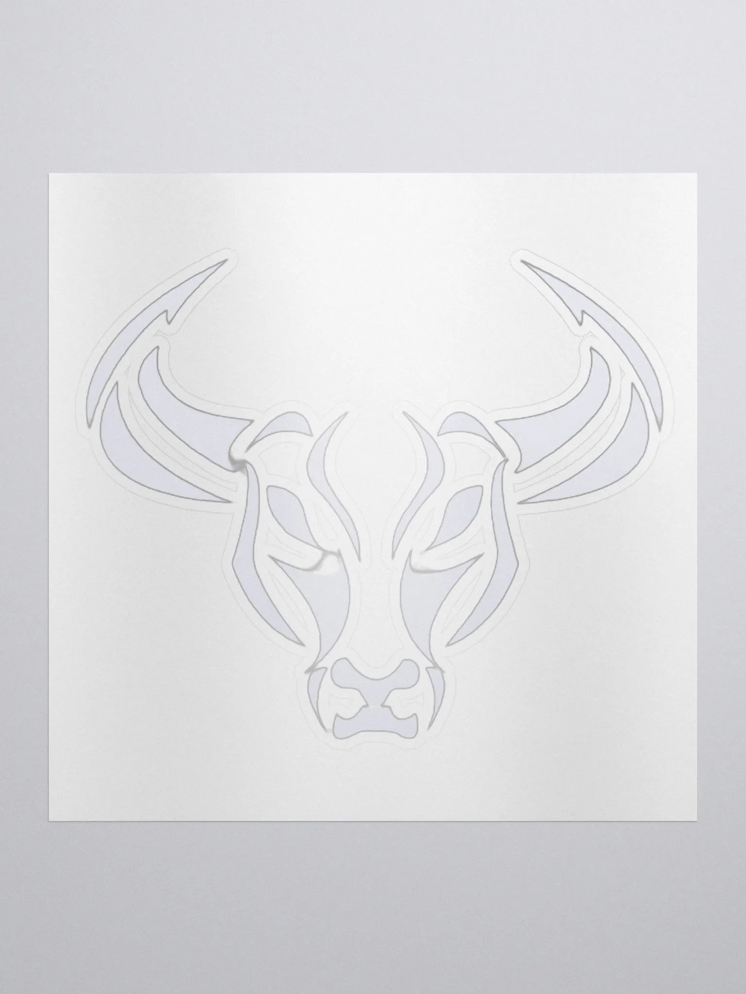 dmiills White Kiss Cut Sticker product image (1)