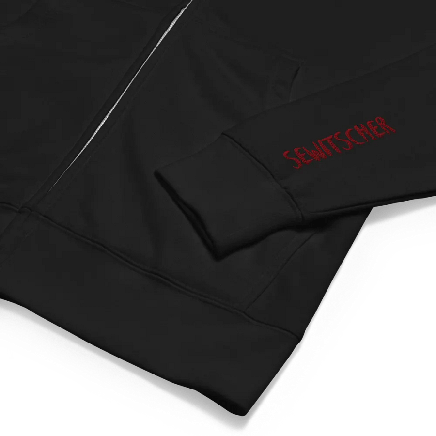Sewitscher Red Fleece Zip Up Hoodie product image (3)