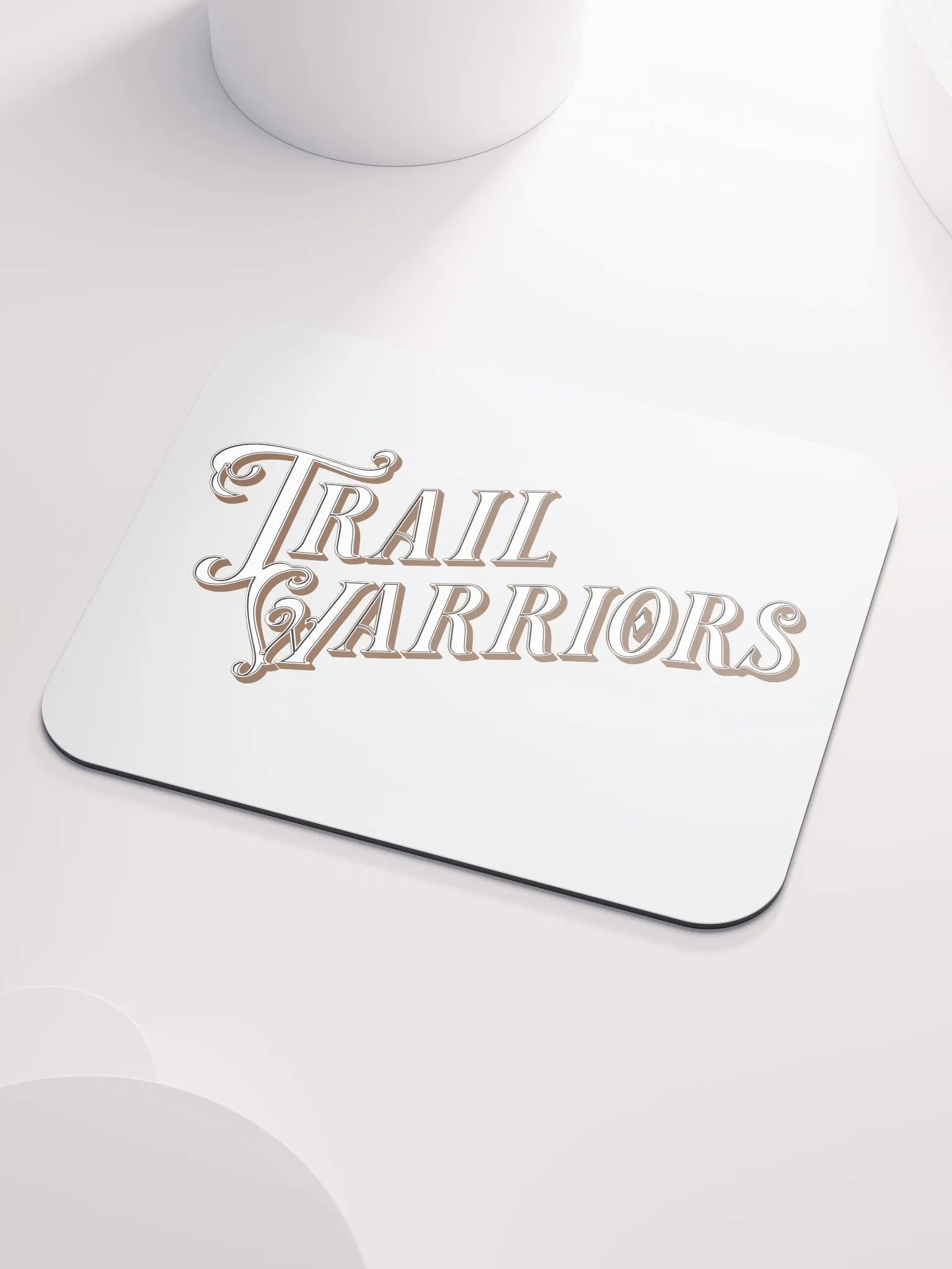 Brown Classic Trail Warriors Emblem Mouse Pad product image (3)