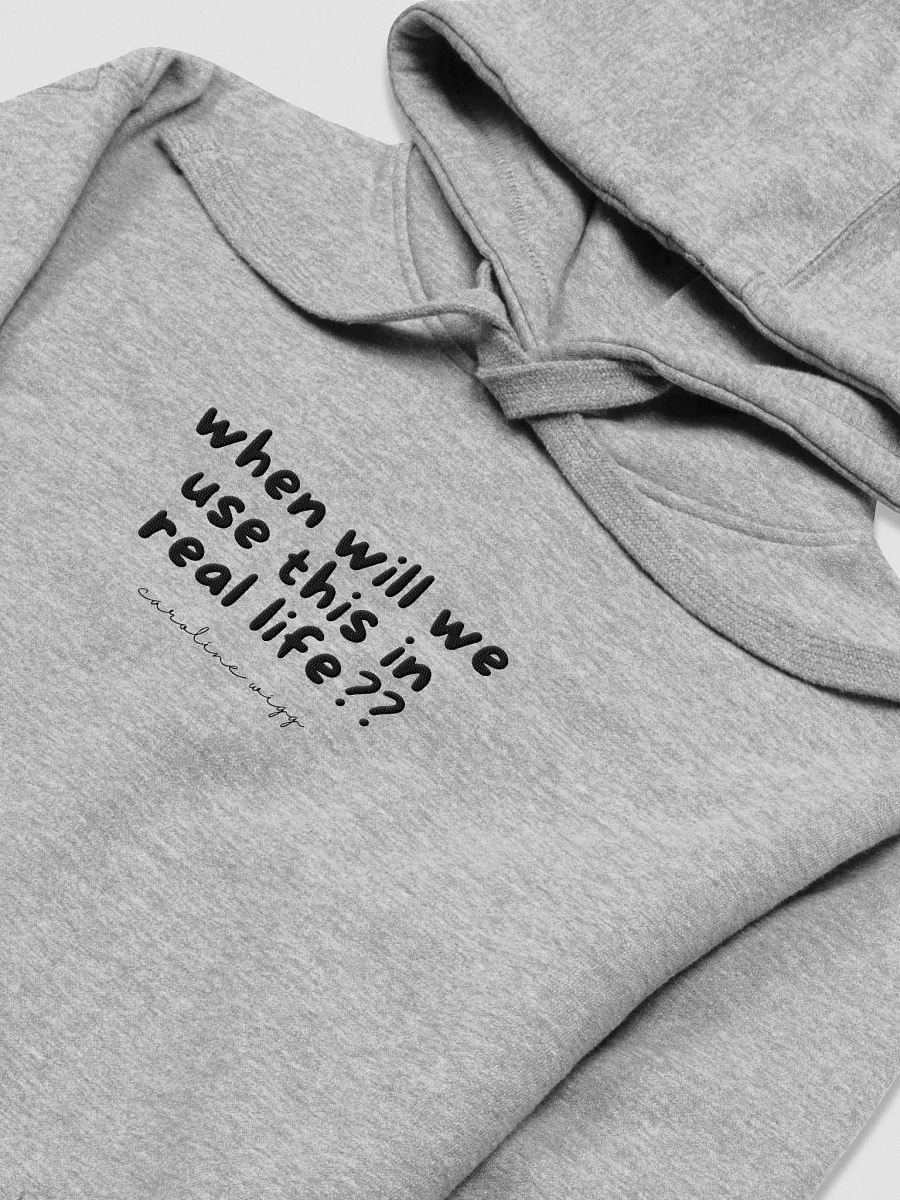 Real Life Unisex Embroidered Hoodie - Light Colours product image (3)