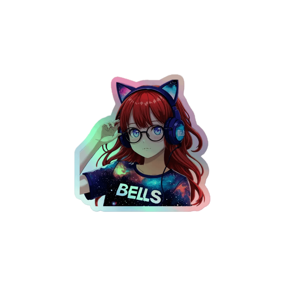 Bells galaxy holographic sticker product image (1)