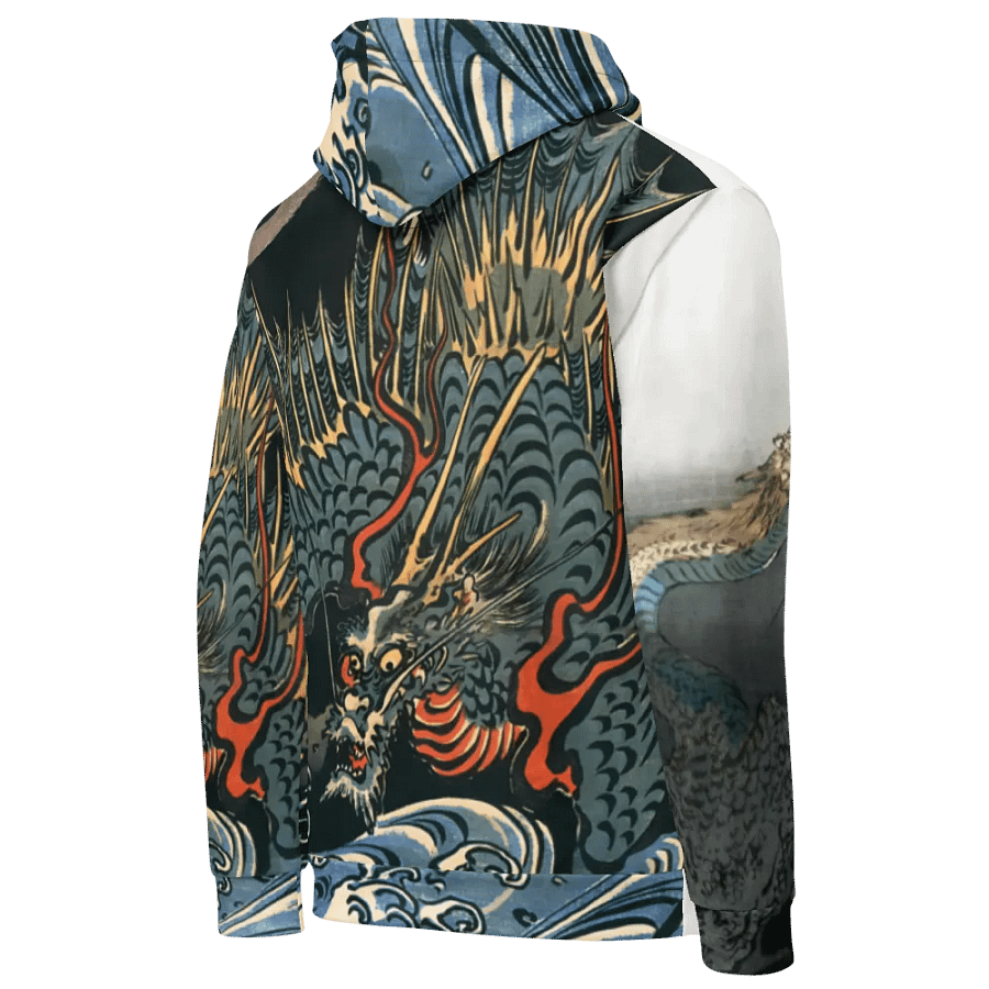 Dragons All-Over Print Recycled Unisex Hoodie product image (10)