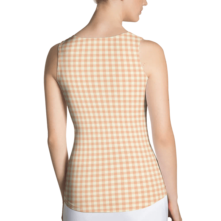 ALL-OVER PRINT PEACH - BURLEY WOOD VINTAGE PATTERN WOMEN'S TANK TOP product image (2)