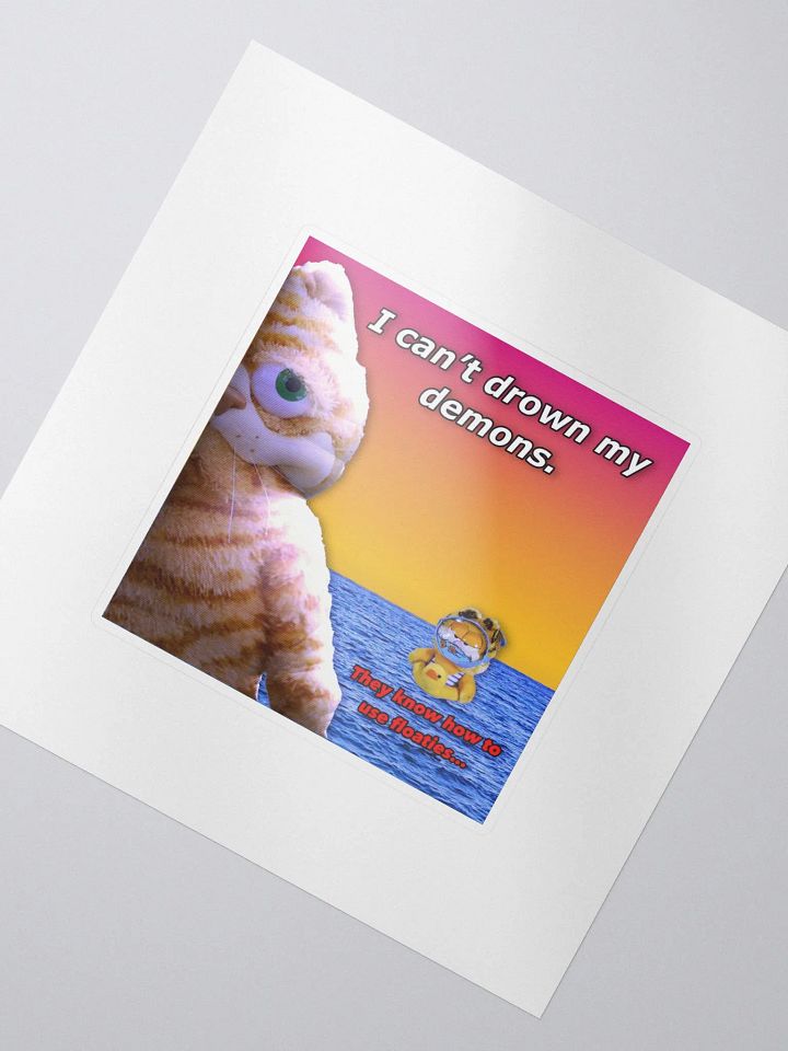 I can't drown my demons sticker product image (2)