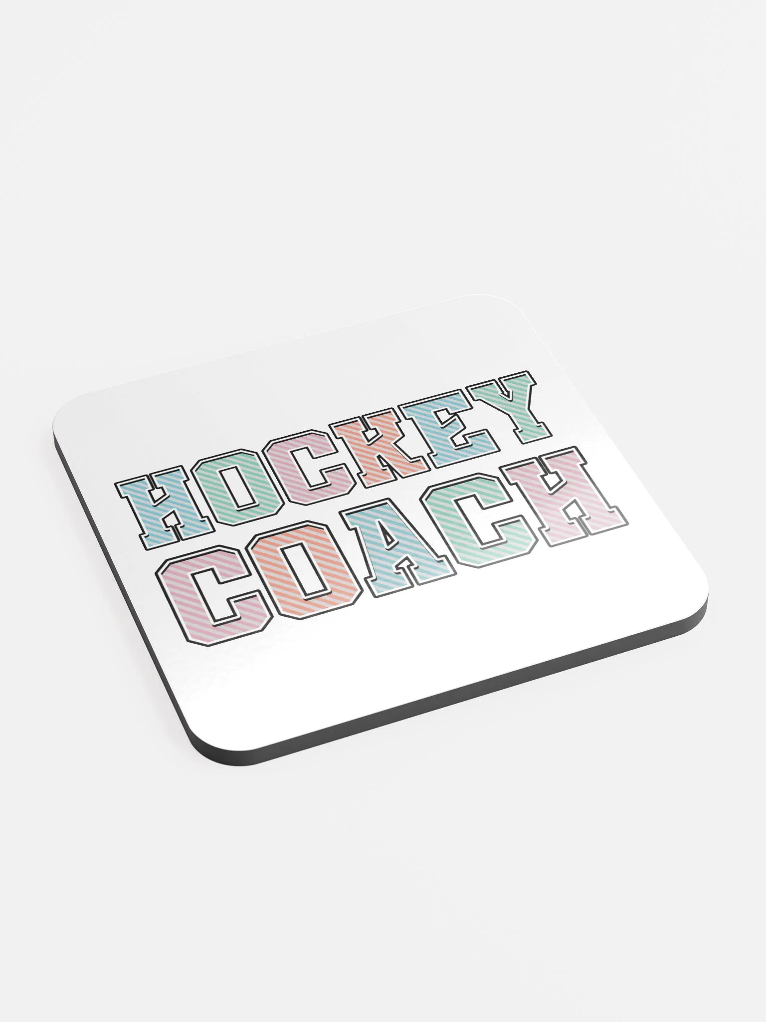 Hockey Coach Striped Cork Coaster product image (3)