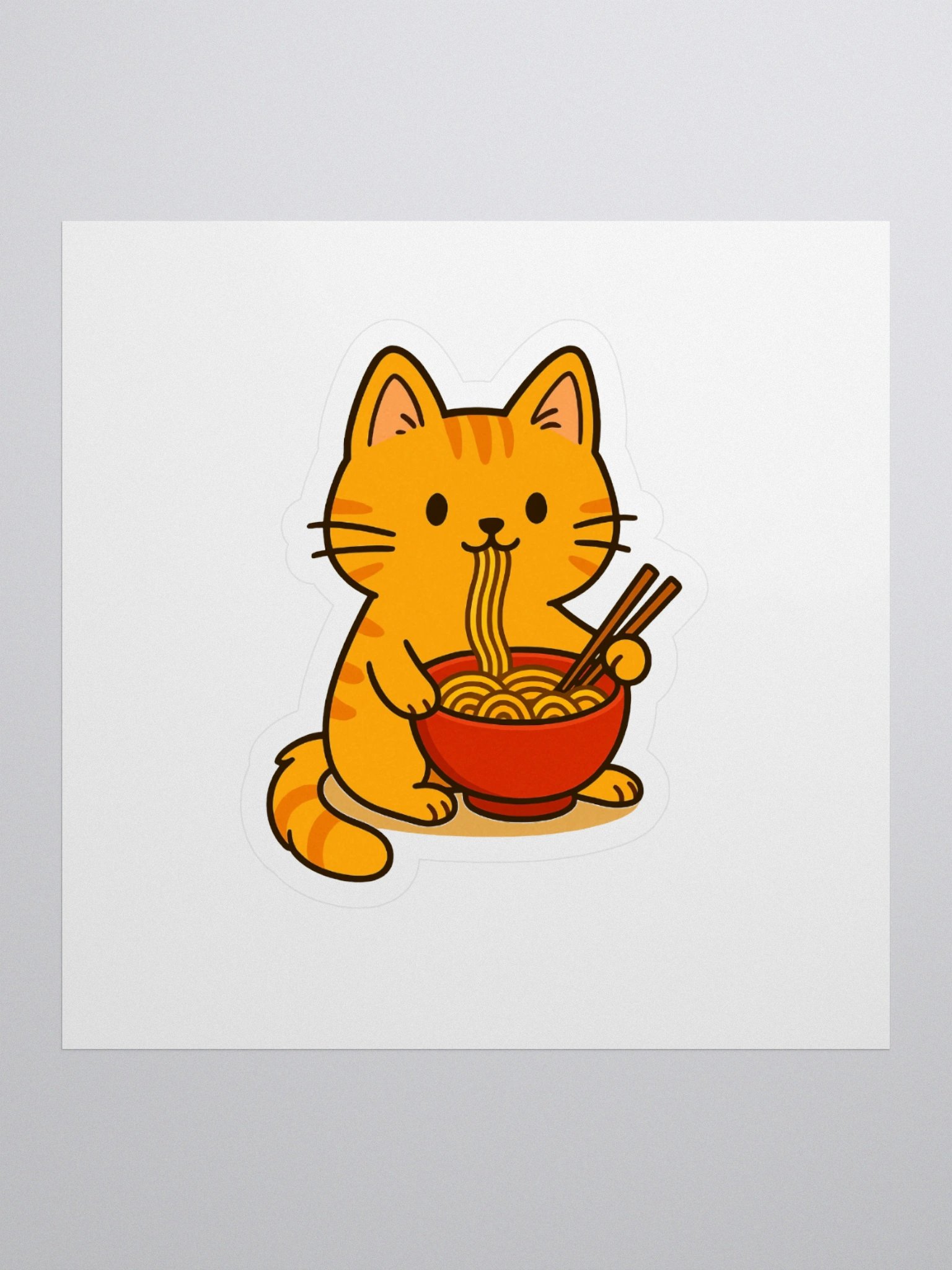 Noodly Nibbles Tabby Stickers product image (1)