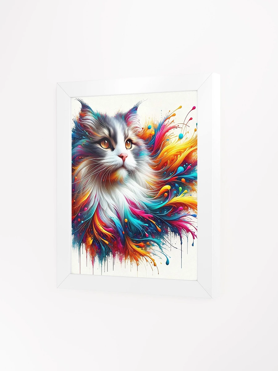 Framed High-Quality Matte Poster (in): Norwegian Forest Cat product image (51)