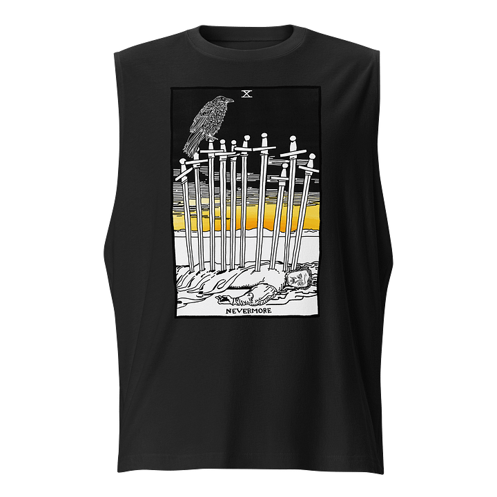 Edgar Allan Poe Ten of Swords Tarot Card Tank product image (1)