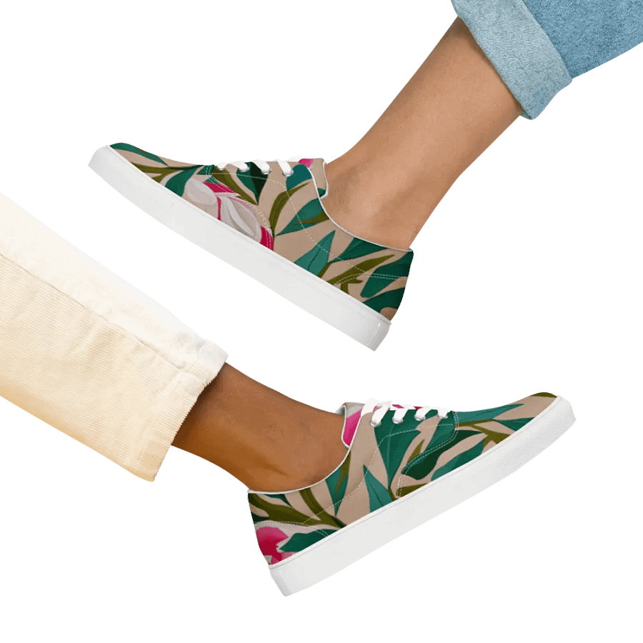 Peony Lace-Up Canvas Shoes product image (1)