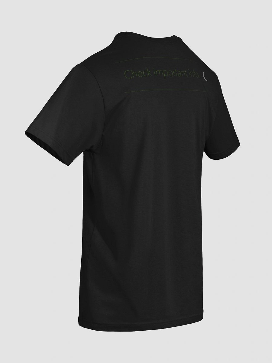 NatGPT: Check important info shirt - Black Tee product image (11)
