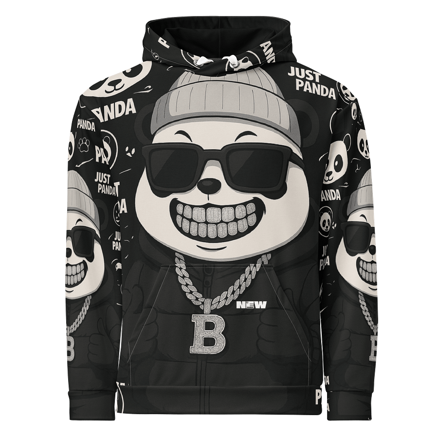 Blinged Out Panda Streetwear Hoodie product image (1)