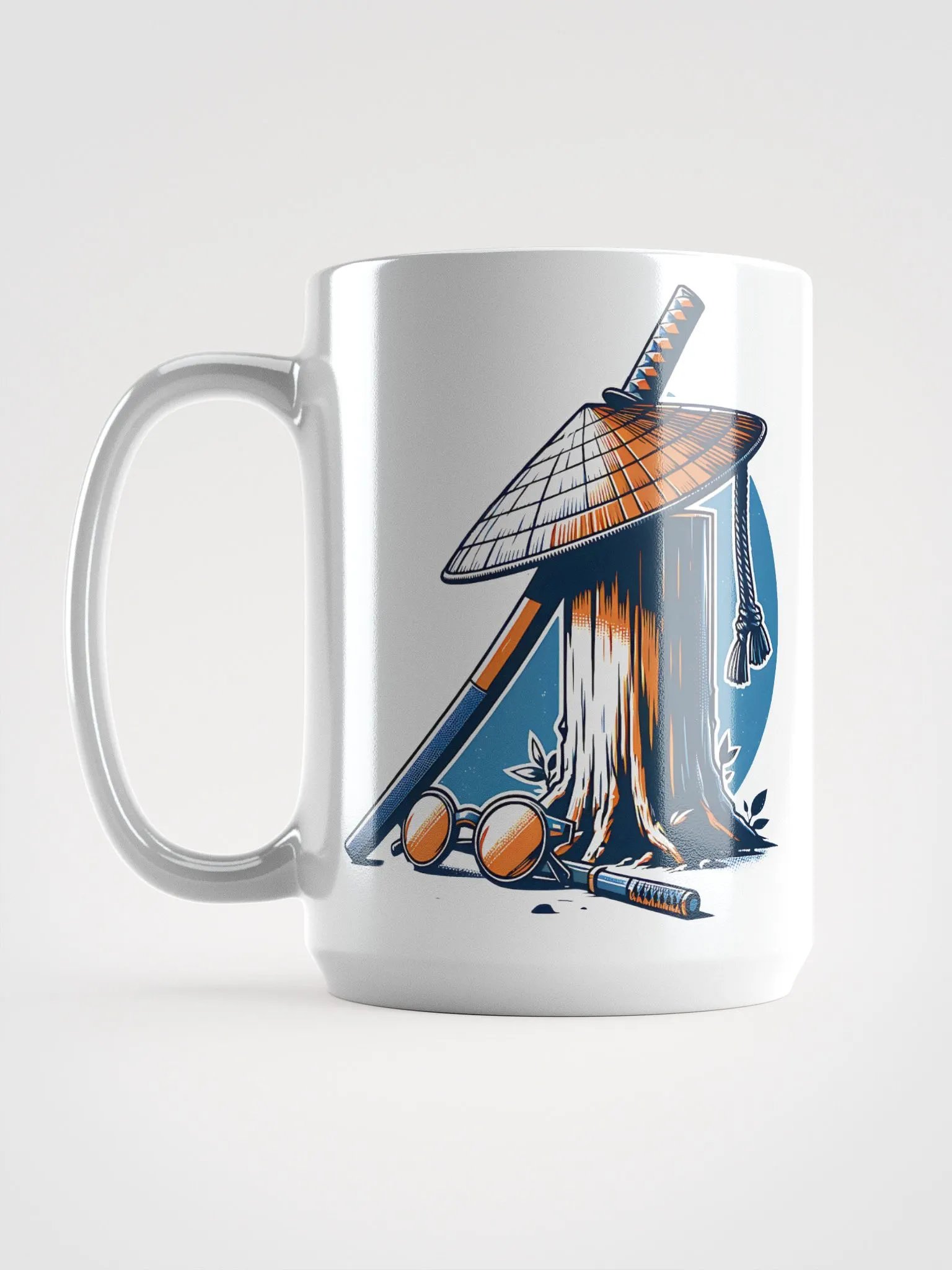 Edo Samurai Sunset Coffee Mug – Sip in Zen Serenity product image (4)