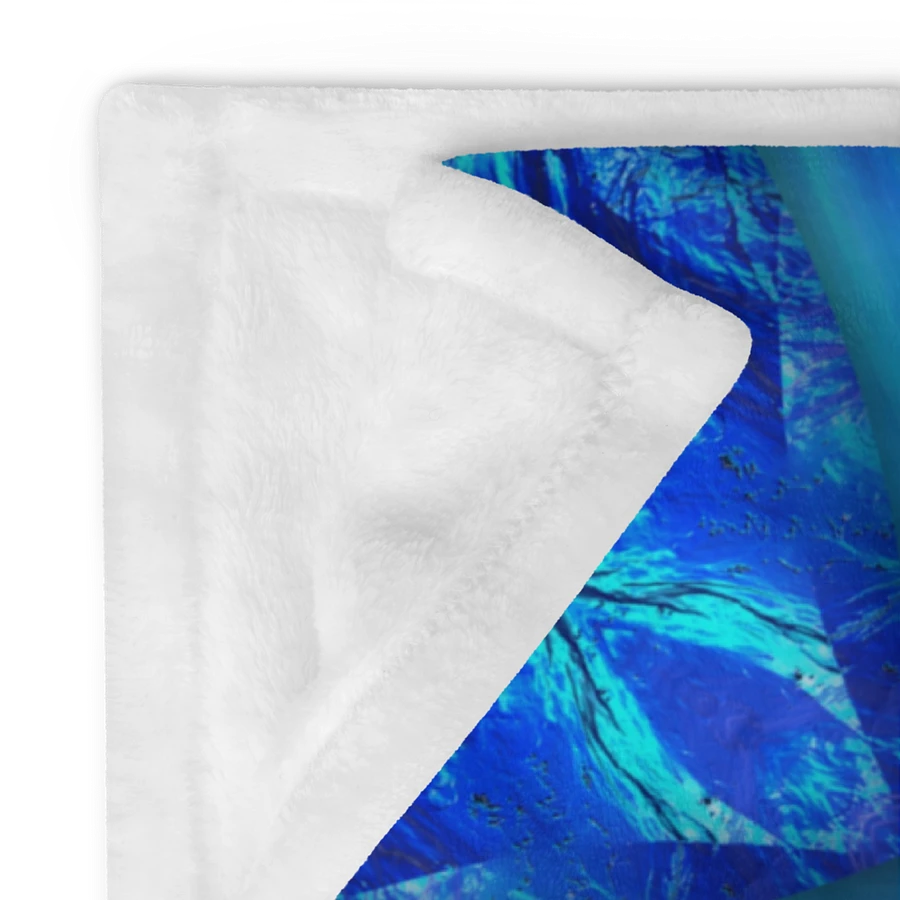Blue Water Kaleidoscope Throw Blanket product image (24)
