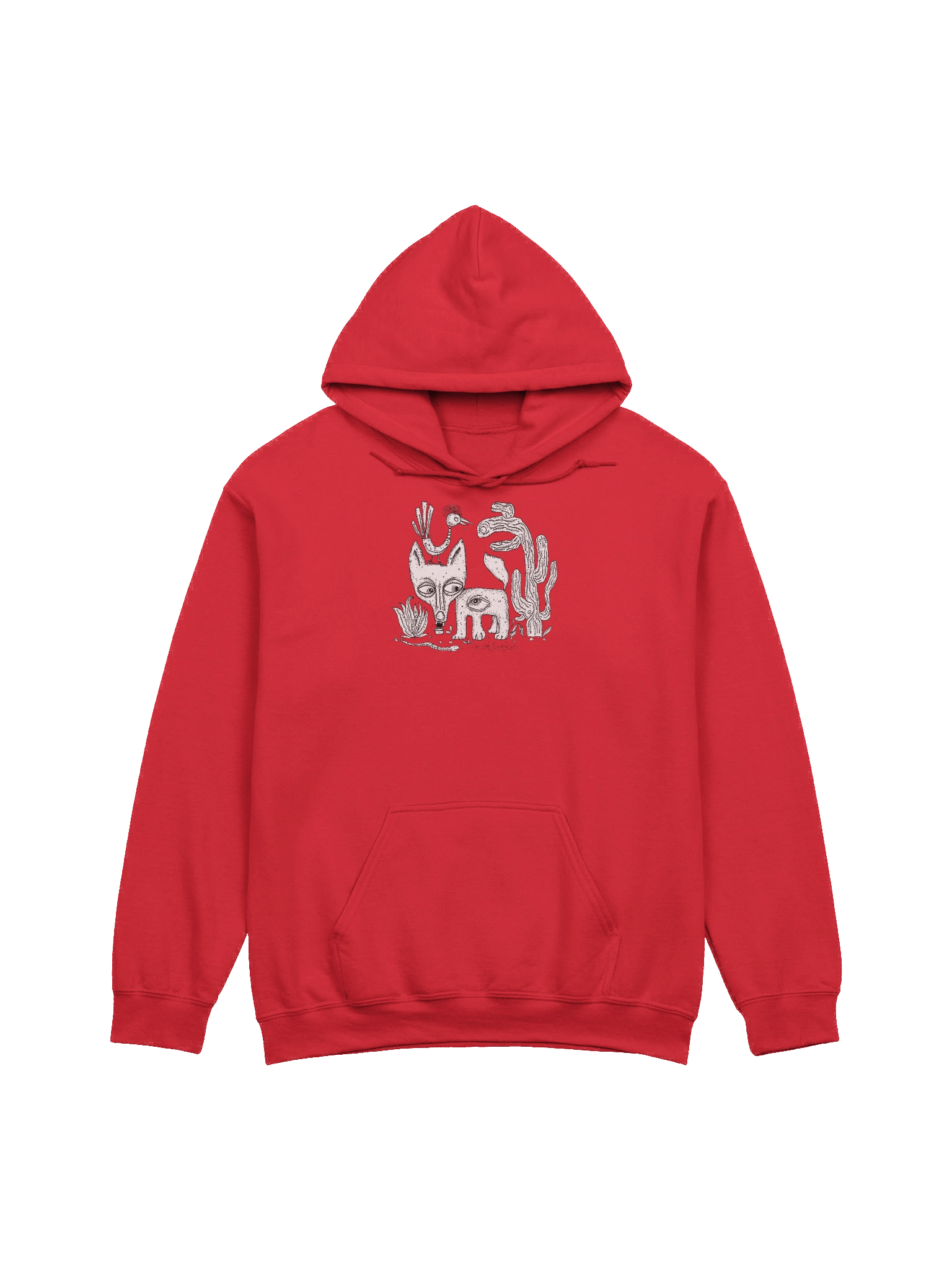 Desert Creatures sketch hoodie product image (1)