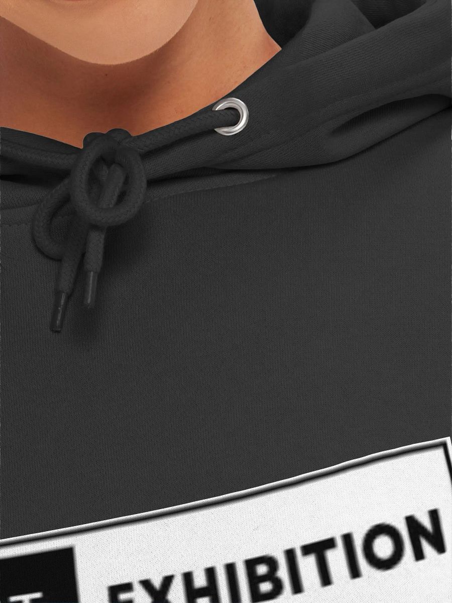 Women White "AI Art Exhibition" logo premium pullover hoodie product image (7)