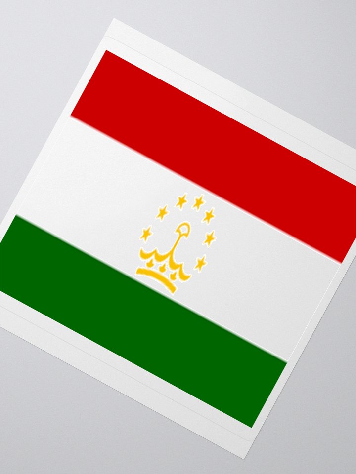 Exclusive Tajikistan Flag Kiss-Cut Stickers - High-Quality Vinyl, Multiple Sizes product image (6)