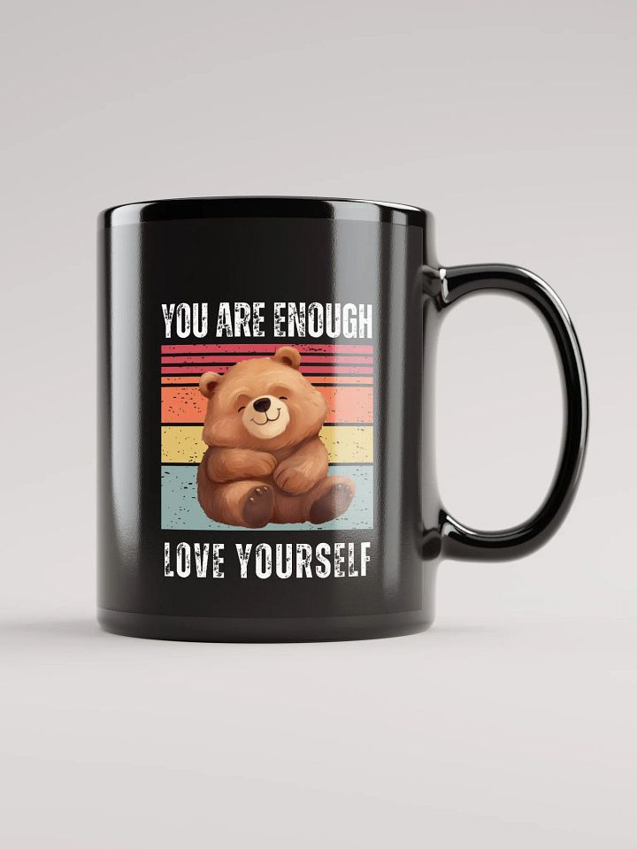 Happy Bear Hug Black Mug product image (2)