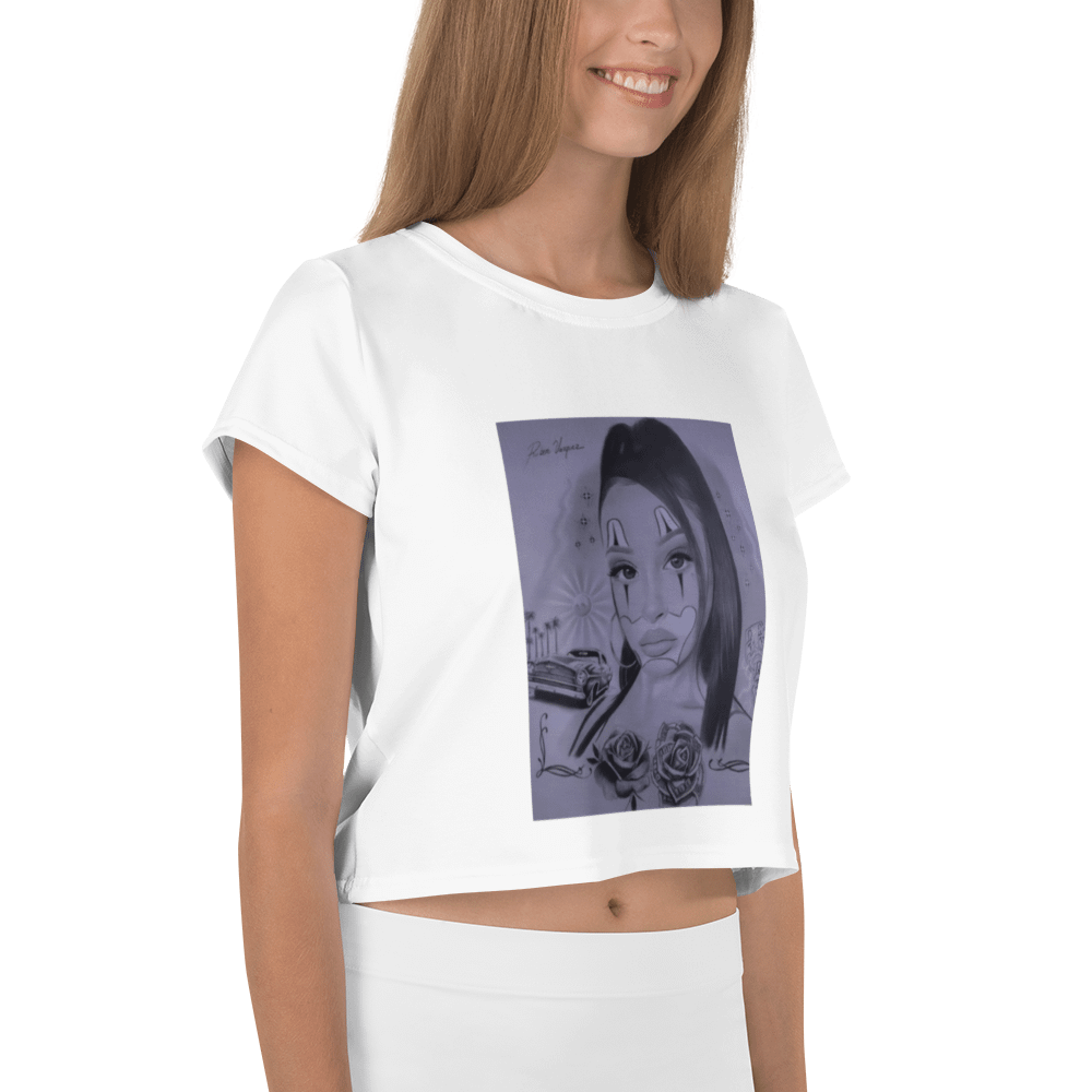 Chicana Love - Crop Top (White) product image (3)